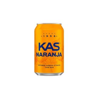 KAS Naranja Zero Refresco con gas sabor Naranja sin Azúcar Lata 330ml