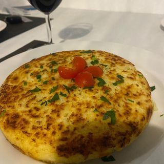 Batata Rosti recheada com camarão e catupiry