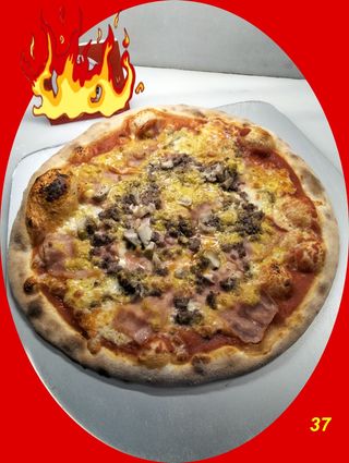 Pizza Familiar Curry (40 Cm.)