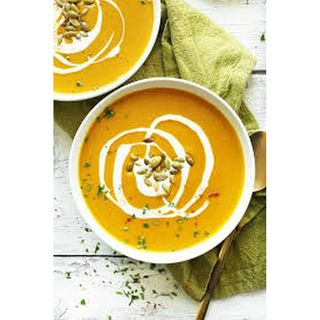 Cream of butternut soup (v)