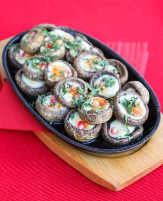 Grzyby zapiekane z serem