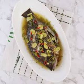 Boiled Tilapia with  Ugali