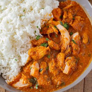 Coconut Boneless Beef Curry with Rice