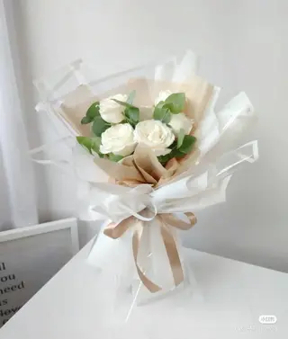 Rosas Blancas 5 Uds
