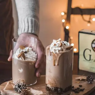 Batido de café con avellanas