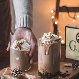 Batido de café con avellanas