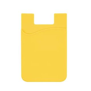 Ტელეფონის Საფულე, Სილიკონის Ყვითელი/silicone Card Wallet Yellow