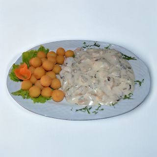 Piept de pui cu ciuperci si gorgonzola