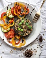 Quinoa BIO cu spanac si ciuperci