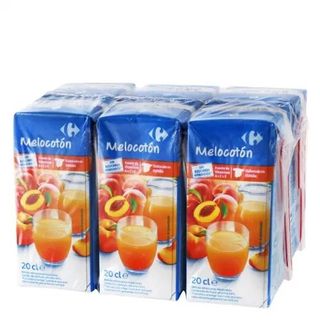 Bebida de Melocotón sin Azúcar Carrefour Pack 6x20 Cl.