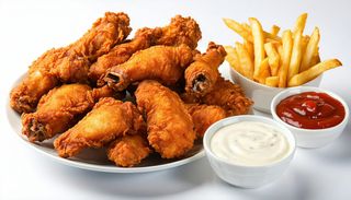 Meniu combo gigant crispy+aripioare picante