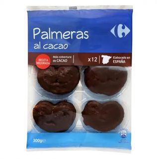 Palmeras De Hojaldre Al Cacao Carrefour 12 Ud.