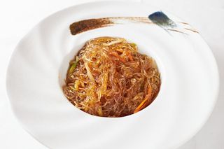 258. Spaghetti di soia con verdure