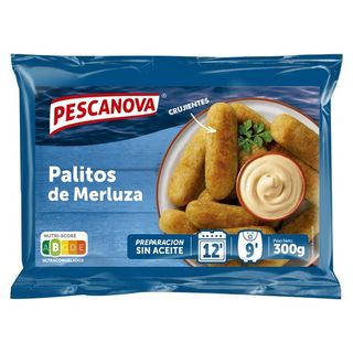 Merluza en Palitos Rebozada Pescanova 300 G.