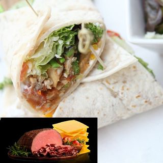 Wrap Pastramă Vită – Gust Intens și Cremos