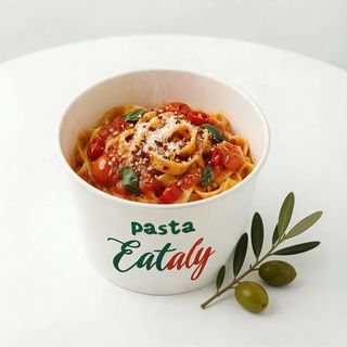 პასტა ჩილის და ტომატის სოუსით