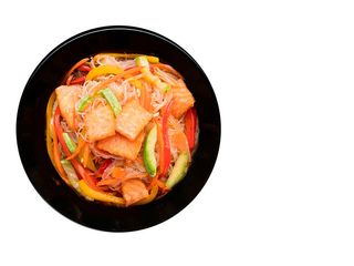 Фунчоза з лососем та тунцем (350g)