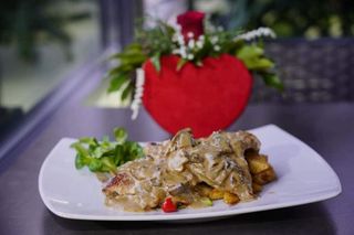 Teleći odrezak u sosu od gljiva