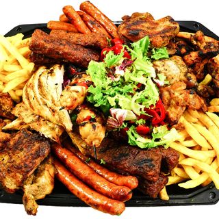 Platou cu ceafa de porc (4 persoane)