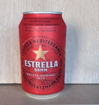 Cerveza Estrella lata (330 ml.)
