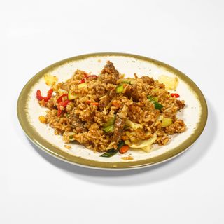 Prženi pirinač sa goveđim mesom 400 gr