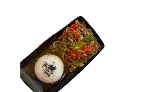 Xinjiang style rice with meat mushroom