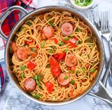 Spaghetti and sausage