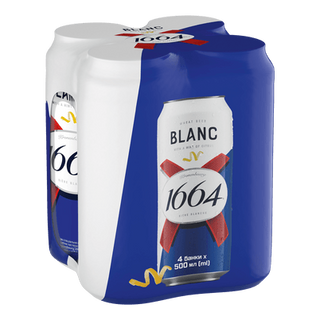 Пиво Kronenbourg 1664 Blanc світле з/б (4*0,5л)