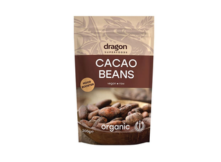Био какаови зърна, цели, сурови, Dragon Superfoods (100г)
