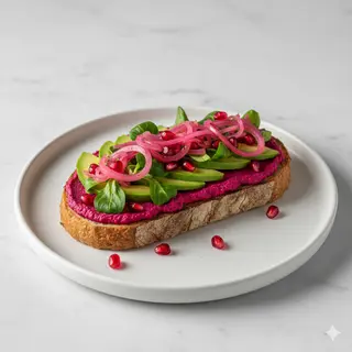 Tostada Beet & Green