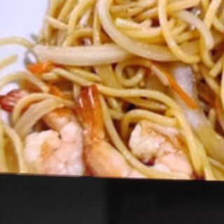 tallarines con gambas