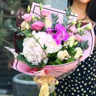 Buchet cu Hortensie Roz (3479)
