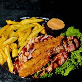 Сет гарячих креветок