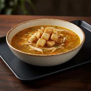 Clear chicken & vegetable soup