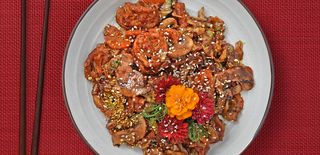 Pohovane lignje u soja sosu