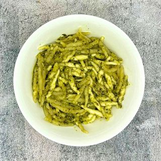 Strigoli al pesto genovese