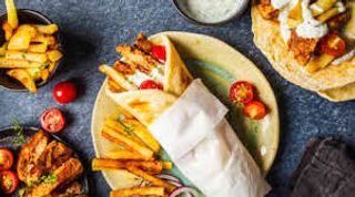 Порция гирос пилешки (450г)