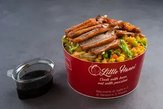 Com rang Salat Vit - Rață cu salată de varză și orez prăjit