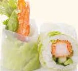 45，Rollitos Vegetal de Langostino Tempura con Aguacate, 8 Piezas