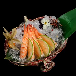 Shrimps sashimi