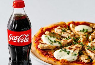 Pizza Poulet + Coca-cola