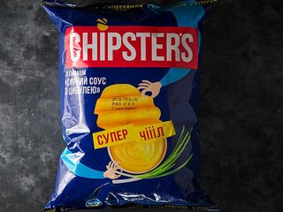 ЧІПСИ CHIPSTER'S ЗІ СМАКОМ "СИРНИЙ СОУС З ЦИБУЛЕЮ", 100Г (1 шт.)