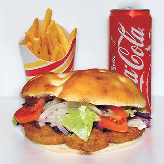 Menù panino falafel