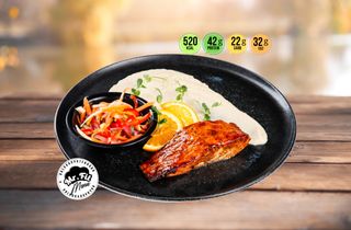 Mr.Fit Сьомга с портокалово териаки 