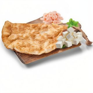 Чебурек з куркою та сиром фета