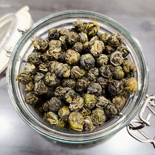 Элитный зелёный чай "Хуа Лун Чжу" (Жасминовая Жемчужина Дракона) 100гр