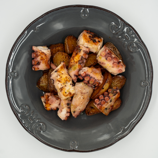 Polpo BBQ e patate novelle
