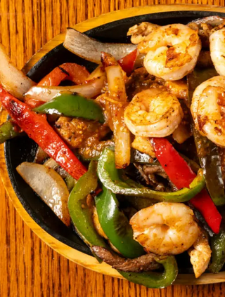 Gambas Con Bambu Y Seta