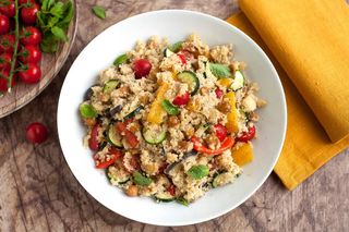 Insalata di cous cous con verdure