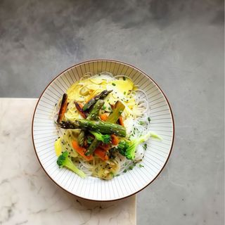 Noodles De Arroz Con Zanahoria Baby.